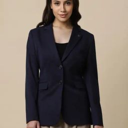 Allen Solly Navy Regular Fit Blazer-picture-10