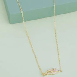 Kushal's Fashion Jewellery White Gold Polished Trendy Chain pendant for Women-picture-21