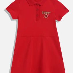 Tommy Hilfiger Girls Red Dress-picture-30
