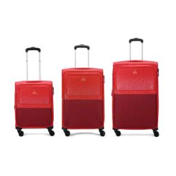 Aristocrat Drift Red Printed Large Soft Sided ExpandableChecked Luggage - Set of 3 (55, 69 & 79cm)-picture-21