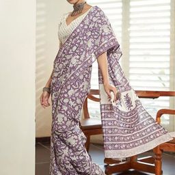 Pandadi Saree Ethnic Motifs Block Printed Saree-39