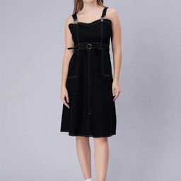 Codaisy Denim Pinafore Dress-image-98