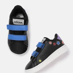 ADIDAS Kids Perforated Floral Printed Advantage CF I Running Shoes-image-25