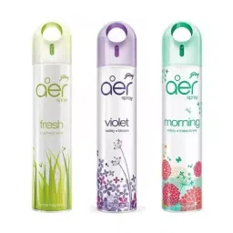 Godrej Aer 1 X Fresh Lush Green, 1 X Violet Valley Bloom, 1 X Morning Misty Meadows Aer Freshner Liquid Spray (Pack of 3)-image-58
