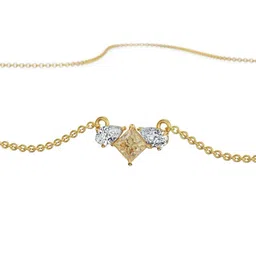 Emori Pear Square Diamond Necklace-image-62