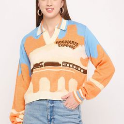 GABBLE & WOLSH Women Printed Longline Pullover-image-14
