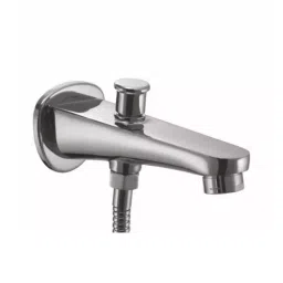 PLUMBER VINE Wall Spout with Button Attachment for Shower and Wall Flange, VE-4106-36