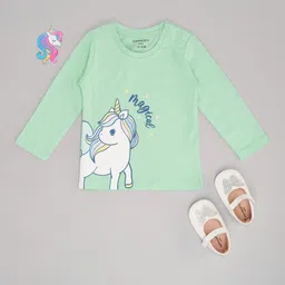 Pantaloons Baby Girls Graphic Printed Round Neck Cotton T-shirt-24