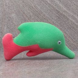 Fish Shame Bath Sponge - Green Peach-16
