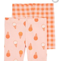Carter's Checks & Ice Cream Printed Shorts Pack of 2 - Pink-image-20