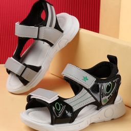 Cute Walk by Babyhug Sandals with Velcro Closure - Black-picture-36