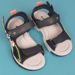 Cute Walk by Babyhug Velcro Closure Sandal With Applique - Navy Blue-image-50
