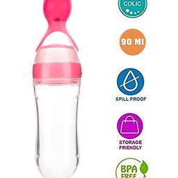Kritiu Combo of Fruit And Food Nibbler Spoon Feeder and Rattle Teether- Blue image 2