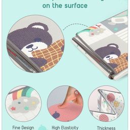 Babyhug Water Proof Double Sided Reversible Educational and Learning Printed Play Mat L 180 x B 150 cm - Multicolor image 2