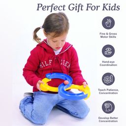 Aditi Toys Infinite Loop Balancing Toy, Creative Track With 1 Bouncing Ball, 8-Shaped Balancing Loop For Kids Above 3 Year image 2