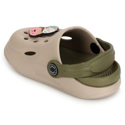 TRUFFLE COLLECTION Perforated Clogs With Donuts Charm - Sand Green image 3