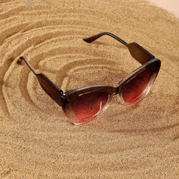 HAUTE SAUCE by Campus Sutra Women Cateye Sunglasses with Polarised Lens-image-48