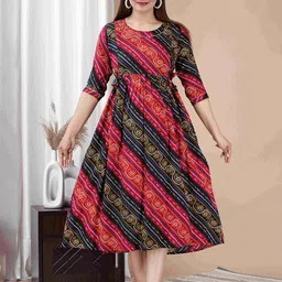 BAESD Women Printed Maternity Maxi Dress-image-16