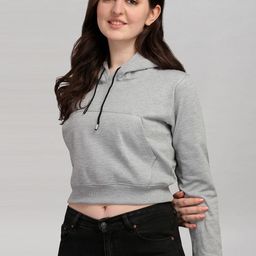 Moda Rapido Hooded Crop Top-image-99