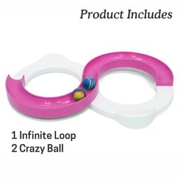 Aditi Toys Infinite Loop Balancing Toy, Creative Track With 1 Bouncing Ball, 8-Shaped Balancing Loop For Kids Above 3 Year image 5