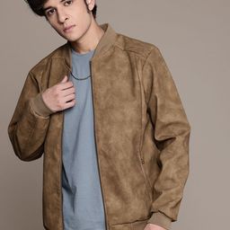 The Roadster Lifestyle Co. Stand Collar Bomber Jacket-44