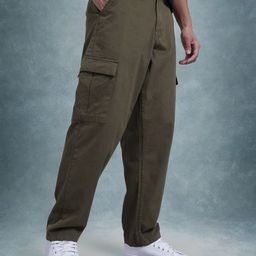 The Roadster Life Co. Men Mid-Rise Pure Cotton Relaxed Fit Cargos-image-5