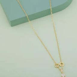 Kushal's Fashion Jewellery White Gold Polished Trendy Chain pendant for Women-picture-40