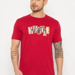 Duke Red Slim Fit Printed T-Shirt-picture-41