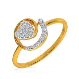 Kisna Diamond & Gold Jewellery Michaela 18k (750) Diamond & Gold Ring For Women-picture-9