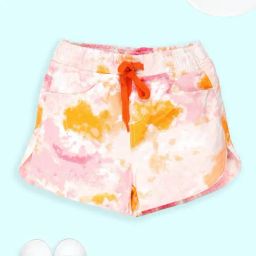 Kiddopanti Girls Multi Cotton Regular Fit Printed Shorts-image-12
