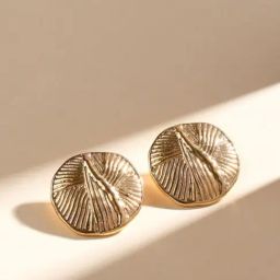 Priyaasi Gold Plated Circular Stud Earring-35