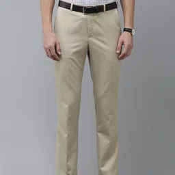 Park Avenue Men Solid Mid Rise Flat Front Formal Trousers-image-40