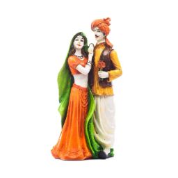eCraftIndia Handicraft Showpiece Home Decor Rajasthani Man and Women Statue Decorative Gift-image-43