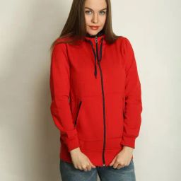 Belle Fille Red Regular Fit Hoodie-image-14