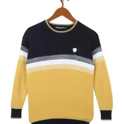 Monte Carlo Kids Navy & Mustard Cotton Pullover-34