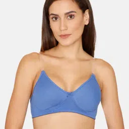 Rosaline by Zivame Blue Non Wired Non Padded T-Shirt Bra-image-74