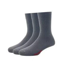 Peter England Grey Cotton Socks (Pack of 3)-image-37