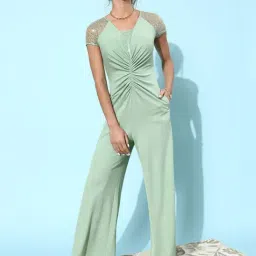 Miss Chase Mint Green Embellished Jumpsuit-picture-31