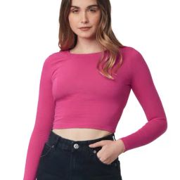 The Souled Store Pink Crop Top-image-71
