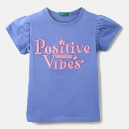United Colors of Benetton Kids Blue Embroidered Top-picture-38