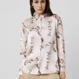 Van Heusen Beige Regular Fit Printed Shirt-image-81