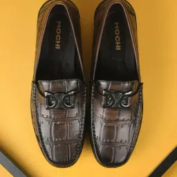 Mochi Men's Brown Loafers-picture-11