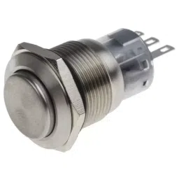 RS PRO Push Button Switch Momentary Panel Mount 19 mm Cutout, 8118578-24