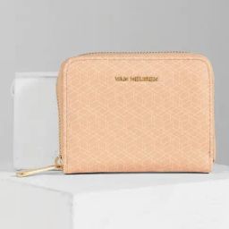 Van Heusen Peach Printed Zip Around Wallet For Women-96