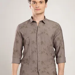 THE BEETEL HOUSE Men Linen Like Printed Regular Slim Fit Casual Shirt-image-86