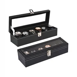 Aura Black Set of 2 Regular Jewellery Organiser Organisers-53