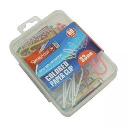 Worldone 33 mm Assorted Color U Clip for Attaching Papers, WPS033C (Pack of 12)-24