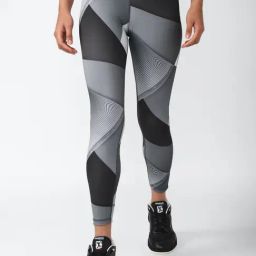 Reebok Black Printed Sports Tights-image-35