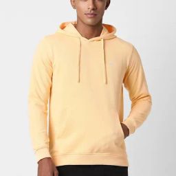 Peter England Jeans Yellow Regular Fit Hooded Sweatshirt-picture-45