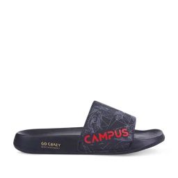Campus Men's Black Slides-22